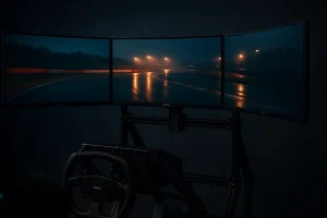 soporte monitor simracing