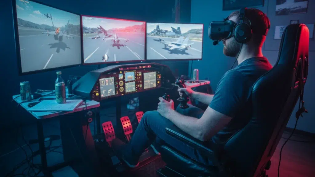 hotas y accesorios de simulacion de vuelo