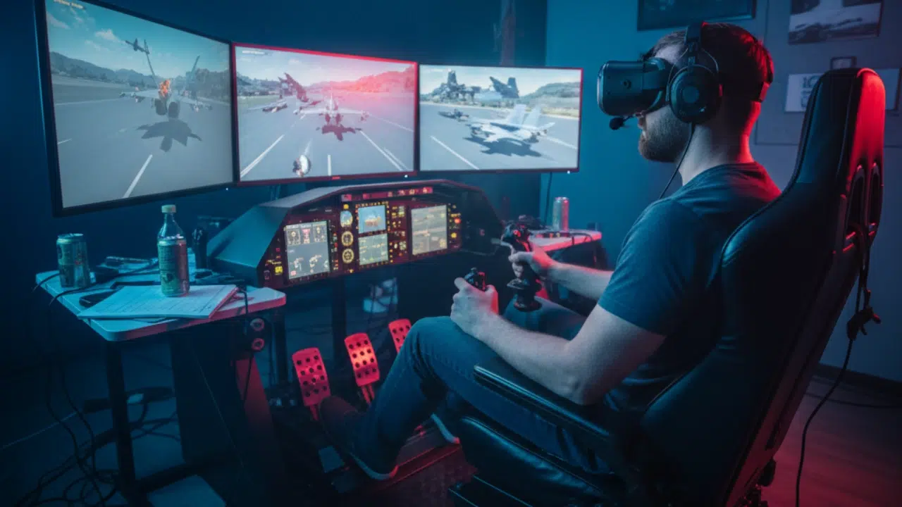 hotas y accesorios de simulacion de vuelo