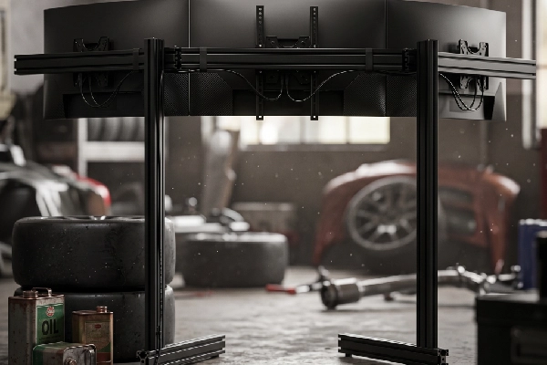 Next Level Racing Elite Freestanding Complete Triple Monitor Stand